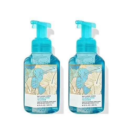 bath&bath Bath and Body Works Turquoise Waters Gentle Foaming Hand Soap 8.75 Ounce 2-Pack (Turquoise Waters) 1.25 pounds