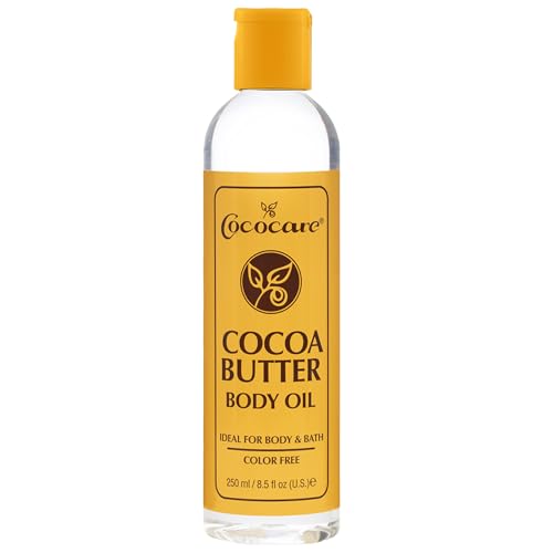 Cococare Cocoa Butter Body Oil - Lightweight and Fast Absorbing - 8.5 Fl Oz