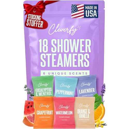 Cleverfy Shower Steamers Aromatherapy ? Stocking Stuffers for Teen Girls, Women and Wife ? Christmas Gifts for Teens and Women ? White Elephant Gifts for Adults ? 18 Tablets