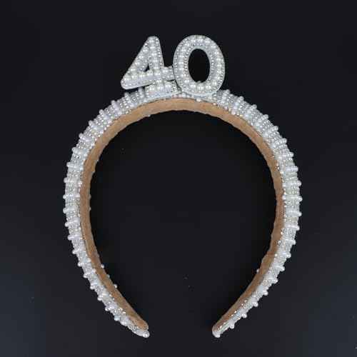 WHAVEL 40th Birthday Decorations for Women 40th Birthday Crown 40th Birthday Gifts Women