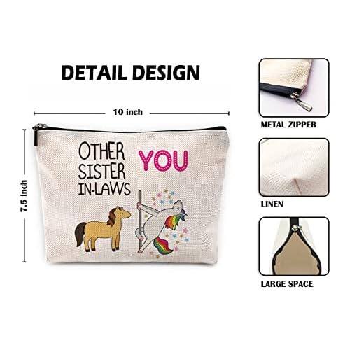 Sufamb Funny Other Sister-in-Laws and You Makeup Bag,Best Sister-in-Law Gifts Cosmetic Pouch for Girls,Christmas Birthday Wedding Gifts for Sister in Law Stepsister