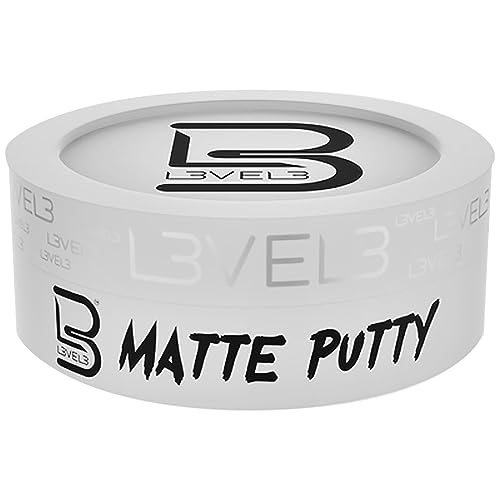 L3 Level 3 Matte Putty - Grooming Hair Product for Women and Men - Hair Texturizing Putty with Matte Finish