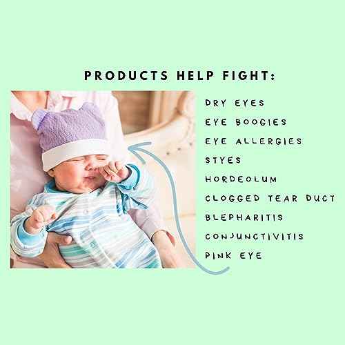 GlamBaby Eye Care - Eye Boogies¢â Eyelid Cleaning Spray | Non-Toxic, Sting-Free & Wipe-Free Formula | Kids' Eyes Clean | Kids Eye Drops Sprayer | Baby Eye Drops Spray | Child Eyelid Cleanser (1 Pack)