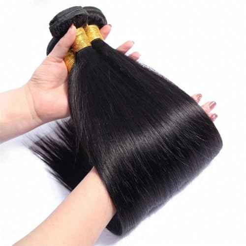 12A Straight Bundles Human Hair 24 26 28 Inch 3 Bundles Human Hair Straight Human Hair Bundles 100% Unprocessed Brazilian Virgin Human Hair Extension
