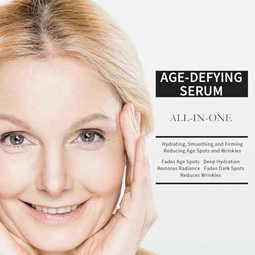 Vitamin C Retinol Serum for Face, Brightening & Anti-Aging with Hyaluronic Acid, Vitamin E, Peptides, Collagen - Hydrates, Firms, Lifts, Smooths, Targets Age Spots, Wrinkles, 1.7 Fl Oz