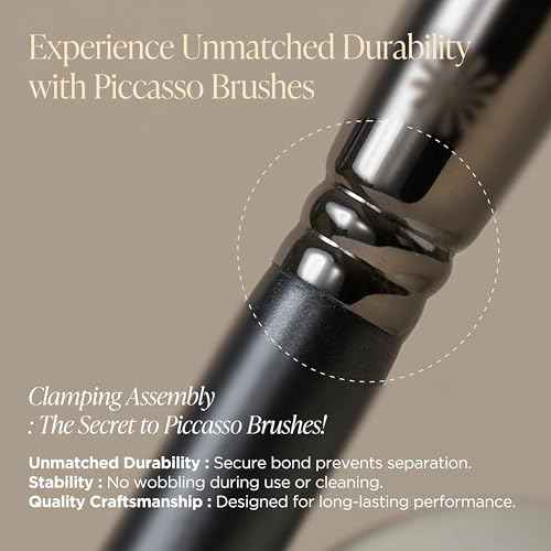 Korean Piccasso Brush FB11 Spatula Brush ? Professional Foundation Brush for Liquid Makeup, Flat and Soft Bristles for Seamless Application, Ideal for Liquid Foundation and Cream Face Makeup