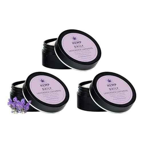 Earthly Body Intensive Cream - Topical Muscle, Knees, Joints, Back, Neck and Shoulder Rub - Organic Ingredients - 1.7 Ounces (Lavender, Pack of 3)