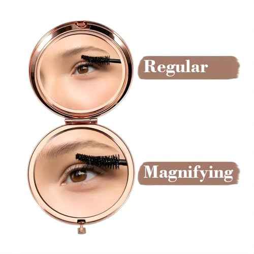 Soulpetals Bonus Daughter Gifts from Mom, Birthday Gifts for Bonus Daughter Adult, Gifts for Step Daughter Wedding Gift from Mom Bonus Daughter Makeup Compact Mirror for Christmas