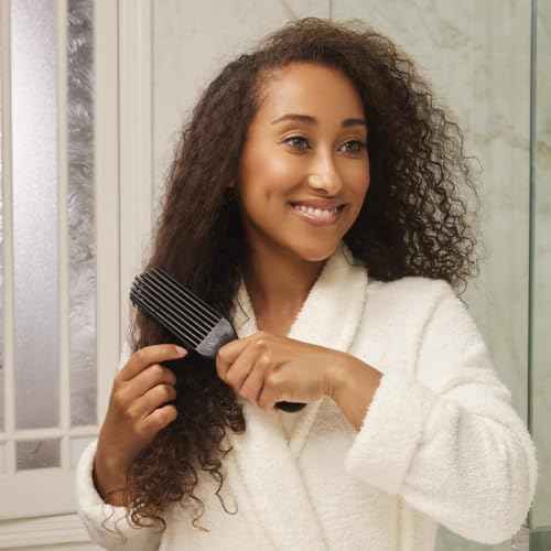 Maroon Detangler Brush by Felicia Leatherwood - For Kinky, Curly, Wavy 4c or Straight Hair - Tame Your Tangles Smooth Your Coils - Pain Free for All Ages