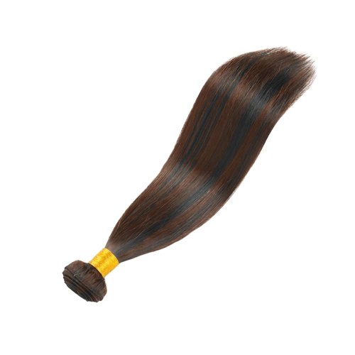 Highlight Bundles P1B30 Straight Human Hair Bundle Ombre Brown Organique Breezy 1 Bundle 18 Inch Two Tone Black Mixed With Color 30 Bundles Hair Extensions
