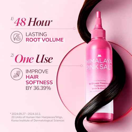 HIMALAYA PINKSALT Scalp Rejuvenating In-Shower Treatment - Rinse Out Healthy Moisturizing Hair Treatment, Scalp Treatment with Collagen, Hyaluronic Acid and Rosemary, Silicone/Sulfate Free - 8.4floz