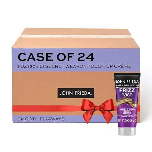John Frieda Frizz Ease Secret Weapon Touch-Up Cr?me, Smoothing Cream for Flyaways, Frizz-Free & Split Ends, Infused with Avocado Oil to Seal in Moisture and Eliminate Flyaways, 1 Oz, Pack of 24