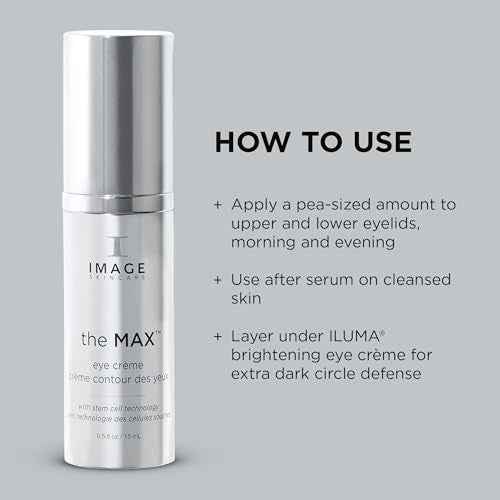 IMAGE Skincare, the MAX Eye Cr?me, Under Eye Cream to Reduce Appearance of Fine Lines and Puffiness for Brighter Looking Eye Area, 0.5 oz
