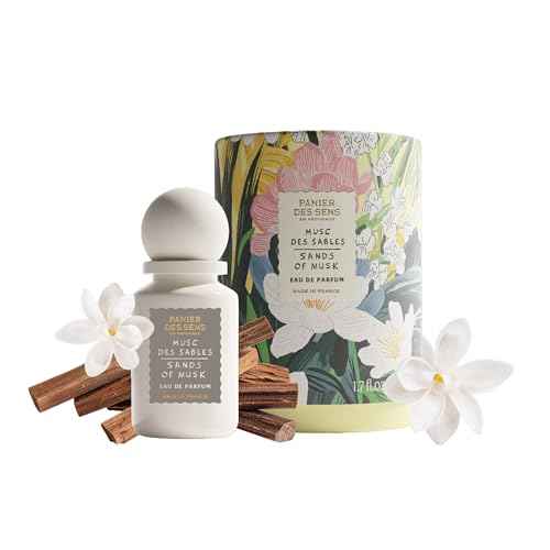 Panier des Sens - Sands of Musk Women Perfume 1.7 Floz ? Floral, Musk Perfume - Daily Luxury Women's Fragrances - Eau de Parfum Crafted in Grasse, France - Gifts for Her - Elegant Packaging
