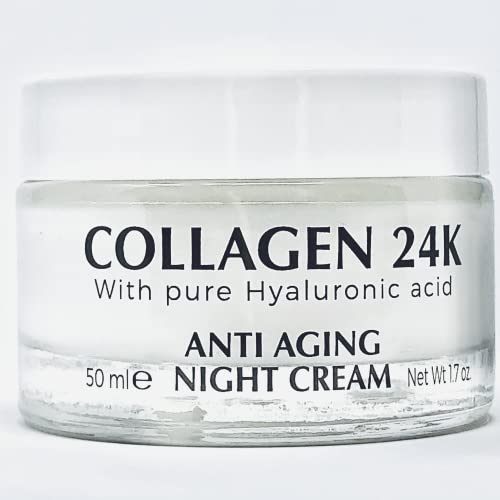 Delfanti ? COLLAGEN 24K ? Anti-Aging DUO pack ? Day Cream jar PLUS Night Cream jar? Face, Neck and D?collet? Moisturizers with pure Hyaluronic Acid ? Made in Italy