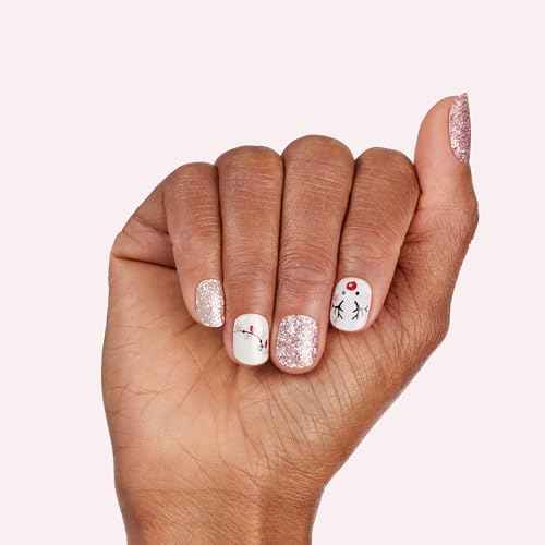 Dashing Diva Gloss - UV Free, Chip Resistant Gel Nail Strips | Contains 32 Wraps, 1 Prep Pad, 1 Nail File