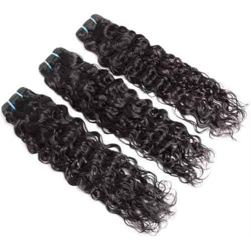 Zealady 12A Brazilian Water Wave Human Hair Bundles 100% Unprocessed Virgin Wet And Weave Human Hair Bundles 12 14 16