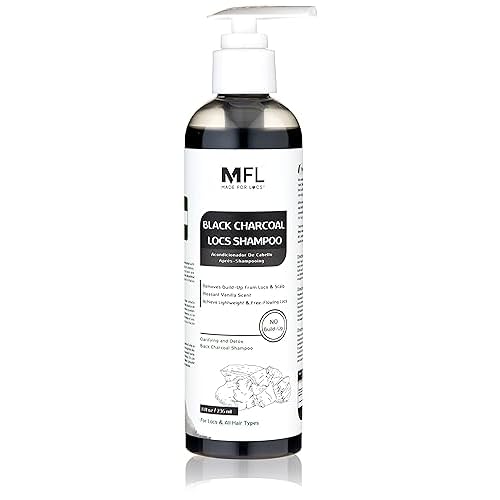 Made For Locs Black Charcoal Shampoo|Removes Locs Build-up | No Need To Dilute| 8 oz