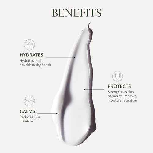 KAT BURKI Hand Therapy Moistuizing Cream with KB5 Complex, Safflower & Sunflower Oils, Hydrates, Soothes & Protects Dry Hands, 4.4 Fl Oz