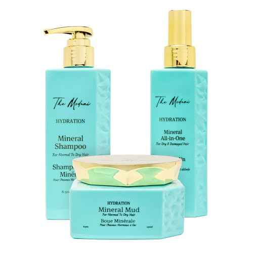 Hydration Mineral Kit - Shampoo (8.5oz/250ml), Mineral mud (8.5oz/250ml) and All in one