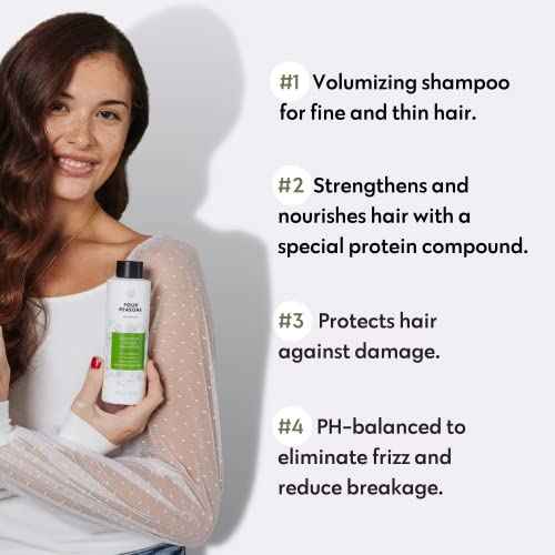 No nothing Sensitive Volumizing Shampoo - Fragrance Free - Hypoallergenic, Vegan, Paraben Free - Unscented Volume Shampoo for Sensitive Scalp and Skin ? 10.15 oz
