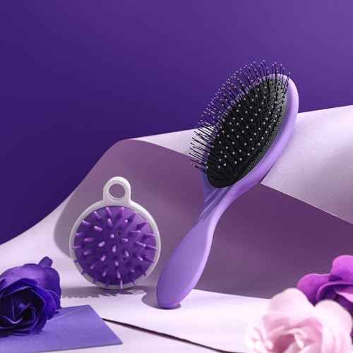 Sawysine 12 Pcs Gift Basket for Women Purple Hair Care Accessories Set Spa Kit for Women's Birthday Christmas Mother's Day Gift Stuff