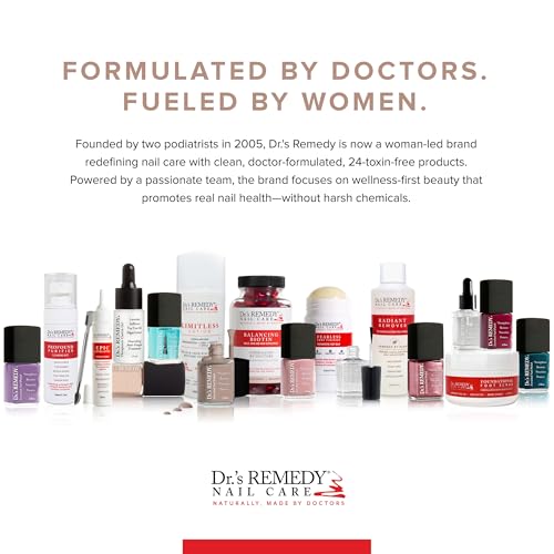 Dr¡¯s Remedy Enriched Nail Polish: Non Toxic, All Natural, and Organic - Doctor Formulated: Strengthens, Restores, Heals, and Protects '24-Free' - PLUCKY Plum