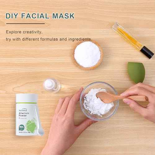 Allantoin Powder, 3.53 OZ 99.9% Purity, Cosmetic Grade, DIY Allantoin Emulsion, Allantoin Cream, Allantoin Lotion, Allantoin Masks, Allantoin Helps to Hydrate And Moisturize The Skin