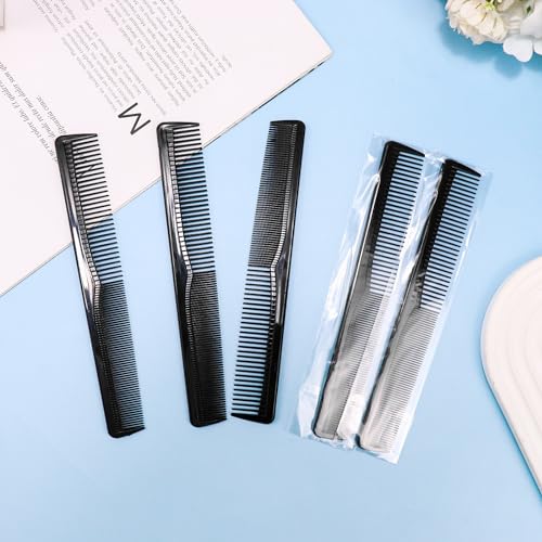 Disposable Combs in Bulk Individually Wrapped Widen and Fine Combs Straight Hair Combs for Women Men Long Handle Beauty Combs for Homeless, Hotel,Nursing Home (7in x 4in, Count, 100)