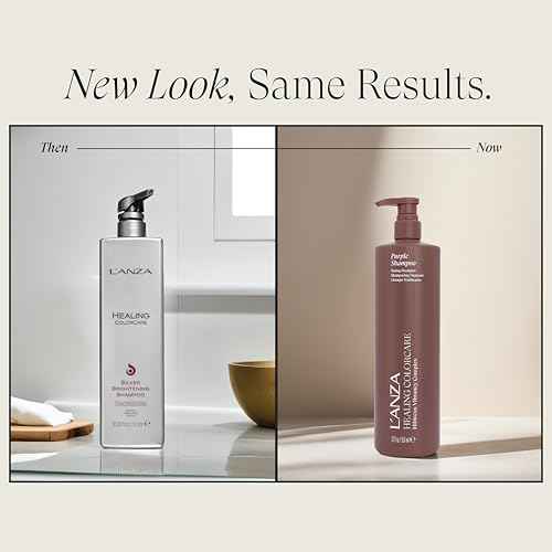 L'ANZA Healing Colorcare Purple Shampoo For Blondes & Highlights Purple Toning Shampoo, Neutralizes Brass, Brightens Blonde, Adds Shine, Repairs, Moisturizing, Color Safe, Sulfate Free