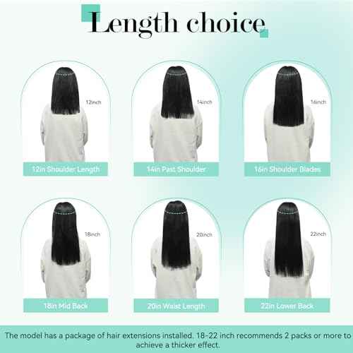 Ukira Balayage Hair Extensions Real Human Hair, 16 Inch 120g 7pcs Natural Black to Chestnut Brown Human Hair Clip in Extensions, Soft Natural Straight Clip in Hair Extensions Real Human Hair