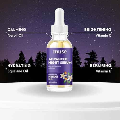 Advanced Night Serum ? 1% Squalane for Deep Hydration & Skin Repair, Overnight Recovery for Fine Lines & Dryness, Lightweight, Fast-Absorbing Formula - 1 oz