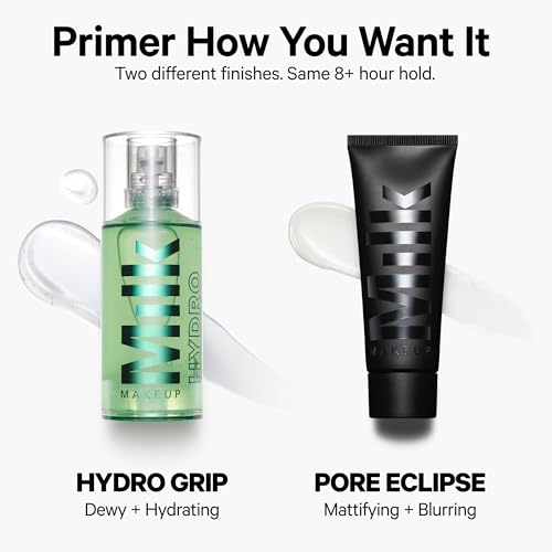 Milk Makeup Hydro Grip Primer - 0.33 fl oz - Hydrates & Grips Makeup for Up to 12 Hours - Prevents Caking - All Skin Types - Vegan, Cruelty Free