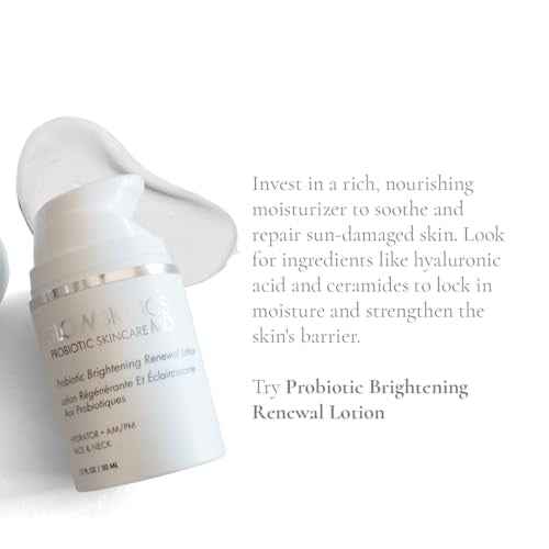 Glowbiotics Probiotic Brightening Renewal Lotion 1.7 fl oz ? Lightweight Dark Spot Correcting Moisturizer with Hyaluronic Acid Niacinamide and Green Tea