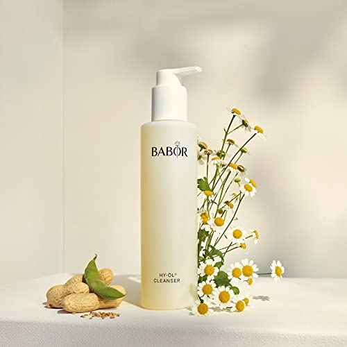BABOR HY-OL Cleanser, Facial Oil Cleanser, Gentle Cleansing Oil Removes Make Up & Impurities, Safe For Sensitive Skin Promoting Healthy Skin Barrier, 6.7 oz