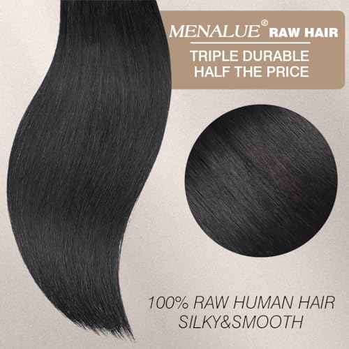 16A Straight Bundles Human Hair 16 18 20 Inch 100% Unprocessed Raw Vietnamese Human Hair Bundles Straight Weave 3 Bundles Remy Virgin Hair Bundles Deals Natural Black Color