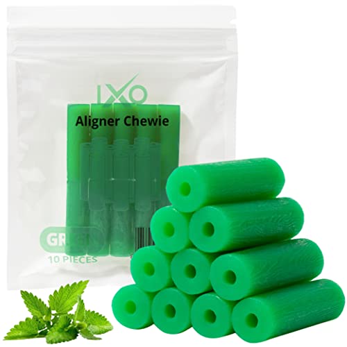 IXO Aligner Chewies in Resealable Bag - Chewies for Invisalign Aligners for Optimal Fit - Invisalign Accessories for Teeth Alignment Trays, Retainers, and Aligners - 20 Pack - Unscented