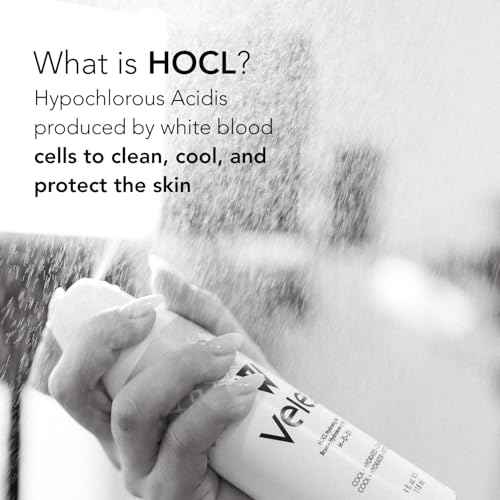 Vele? HOCL Hydrating Face Mist, Gentle Facial Spray, Versatile Fusion of Hypochlorous Acid + Pure Water, Refreshes, Soothes & Cleans The Skin, 4 Fl Oz