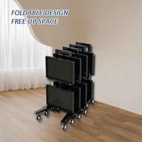 Acrylic Salon Tray on Wheels for Tattoo Medical Dental, Rolling Tray Salon Trolley Beauty Hair Lash Cart Mayo Stand (Black)