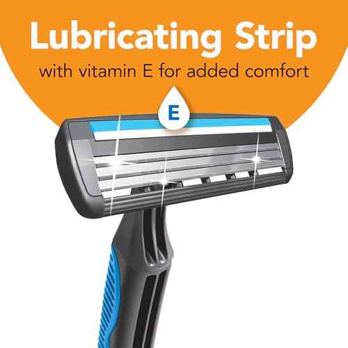 BIC Comfort 3 Disposable Razors, Long-Lasting 3-Blade Razors for Men, Perfect razors Designed for Smooth and Comfortable Shave, 1-Count