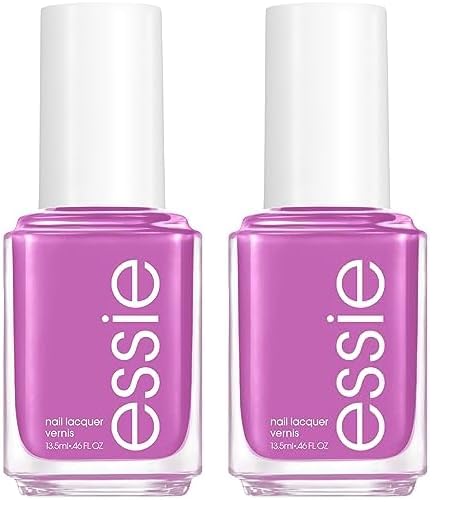 essie Salon-Quality Nail Polish, 8-Free Vegan, Bright Purple, Play Date, 0.46 fl oz (Pack of 2)