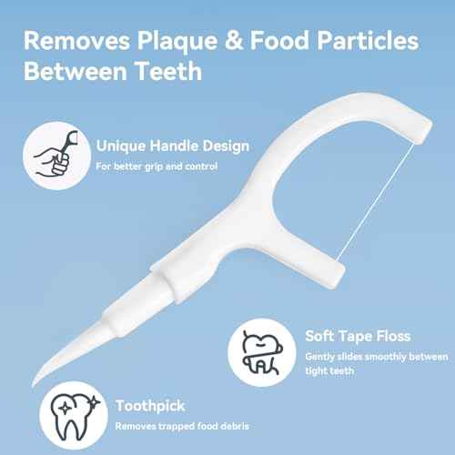 60 Count Disposable Mini Travel Toothbrushes Individually Wrapped, 5-in-1 Pre-Pasted Mini-Brush+Floss+Pick+Tongue Scraper, On The Go Portable Toothbrush with Freshening Bead, Coolmint