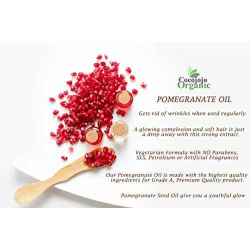 Dr Joe Lab Pomegranate Seed Oil 32 oz Sourced Pure Natural Cold Pressed Unrefined Extra Virgin Hair Skin Body Nail Beard Oil - Moisturizes, Soothes, Hydrates, & Nourishes