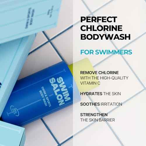 Chlorine-Removing Body Wash for Swimmers | Vitamin C | Hydrating & Refreshing | Sulfate-Free, Silicone-Free, Paraben-Free (10.58 oz / 300g, Pack of 2)