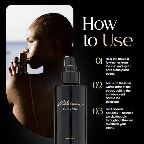 Alitura Presence Natural Fragrance ? Clean, Unisex Perfume for Men and Women with Sandalwood, Cardamom & Ylang Ylang ? Non-Toxic, Vegan, Long-Lasting Scent, 50 ml