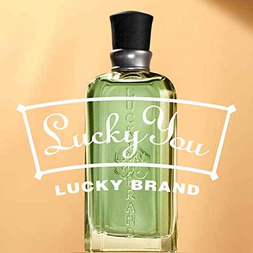 Lucky Brand Lucky You Cologne Spray for Men, Day or Night Casual Scent with Bamboo Stem Fragrance Notes, 3.4 Fl Oz