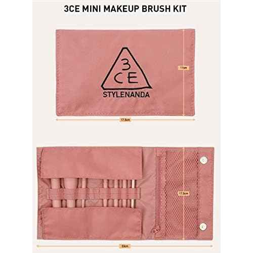 3CE Mini Makeup Brush Kit Pink