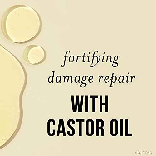 Pantene Sulfate Free Shampoo with Castor Oil, Nutrient Blends Fortifying Damage Repair, 9.6 fl oz, Pack of 4