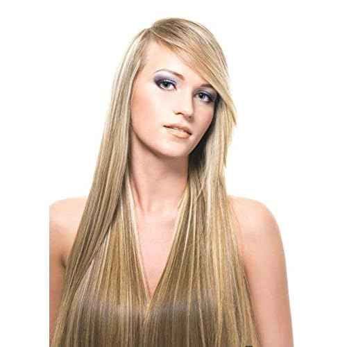 Tressmatch¢ç 20"-22" Remy Human Hair Thick to Ends Clip in Extensions Brown Blonde Highlights (Color #12/613) 9 Pieces(pcs) Full Head [Set Weight:4.4s/125grams ¡¦