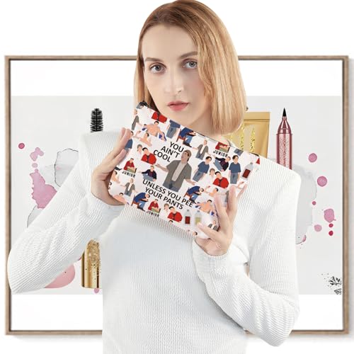 LEVLO Funny Comedy Movie Cosmetic Make Up Bag You Ain't Cool Unless You Pee Your Pants Make Up Zipper Pouch Bag(You Ain't Cool Full)